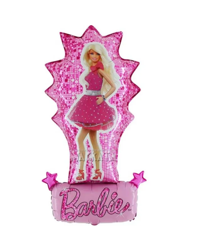 Комплект за рожден ден Barbie с картонена торта и украса