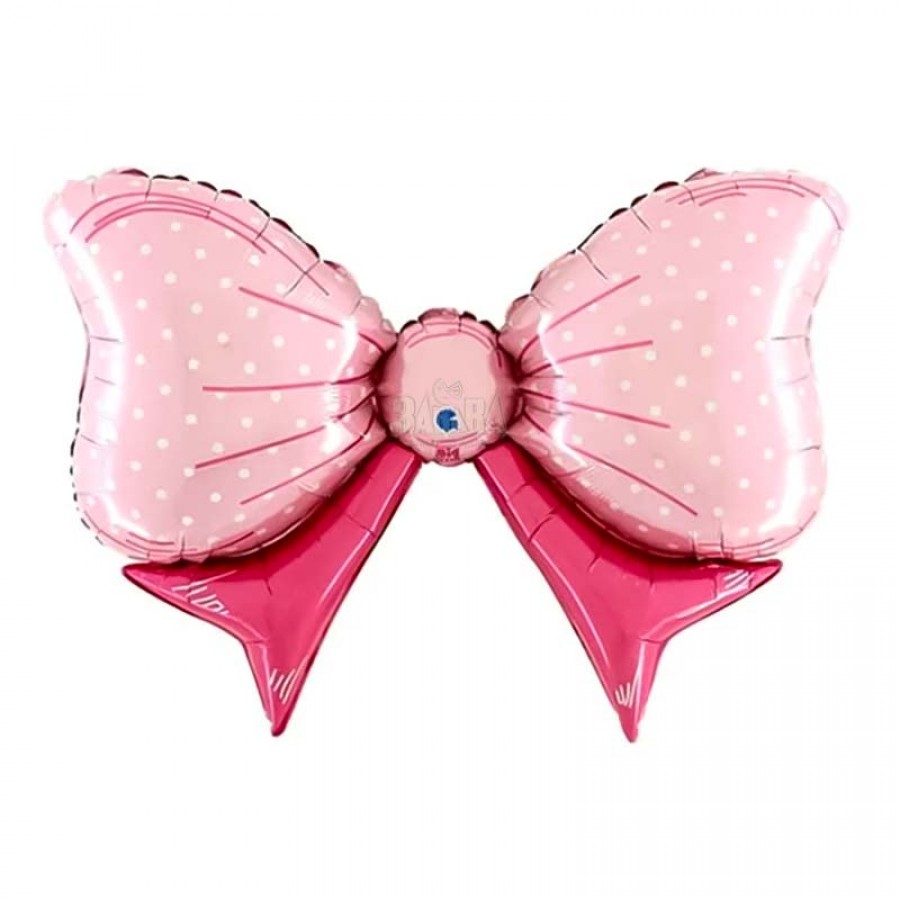 Фолиев балон - Розова панделка