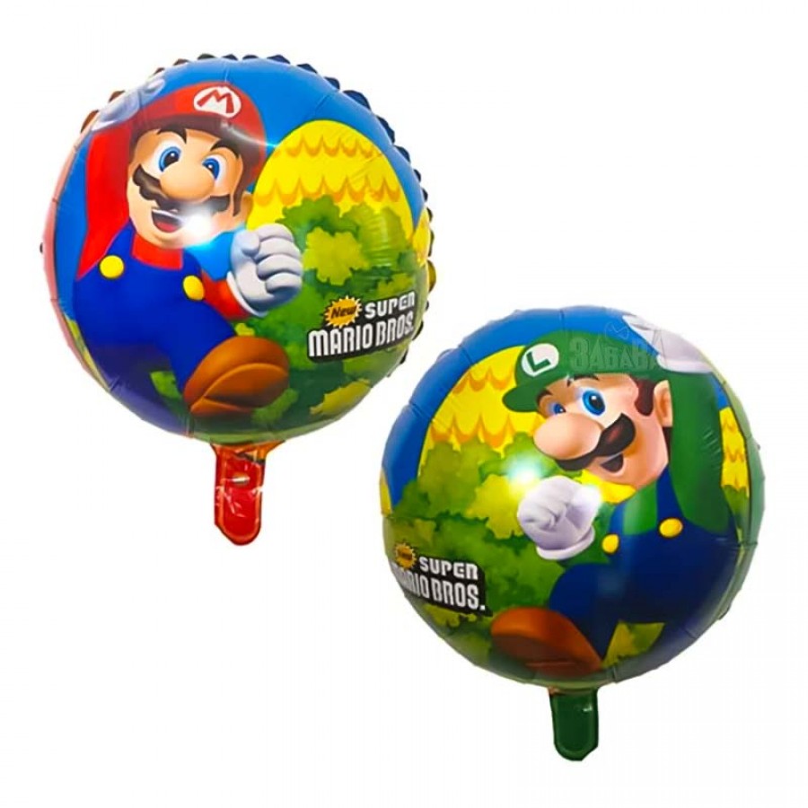 Фолиев кръгъл балон Супер Марио