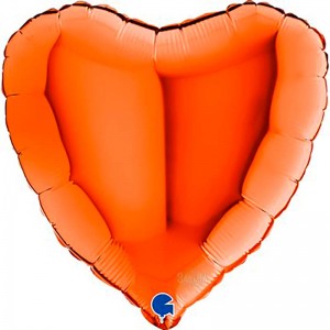 Фолиев балон - Оранжево сърце