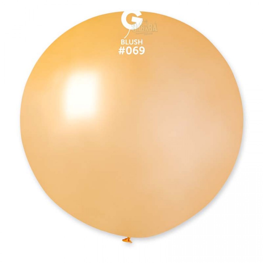 Балони гигант с металик ефект в цвят праскова GM220