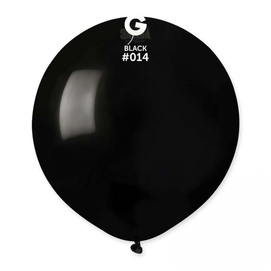 Пастелни балони гигант в черен цвят G150 - 5бр