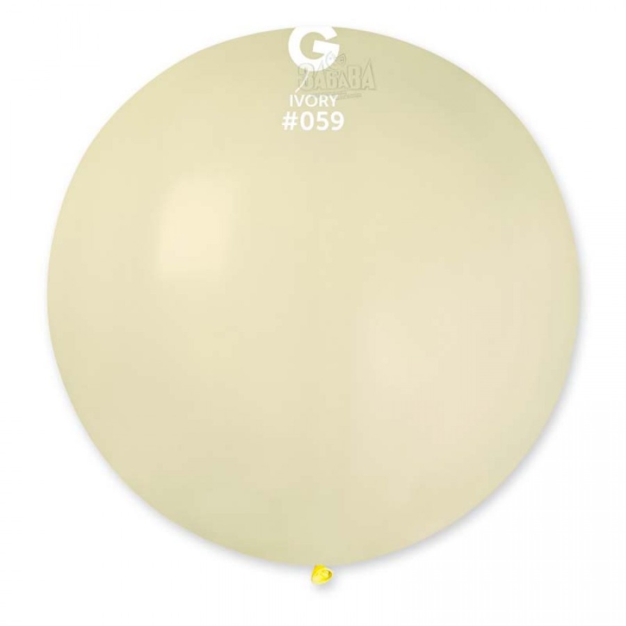 Пастелни балони гигант в цвят слонова кост G220