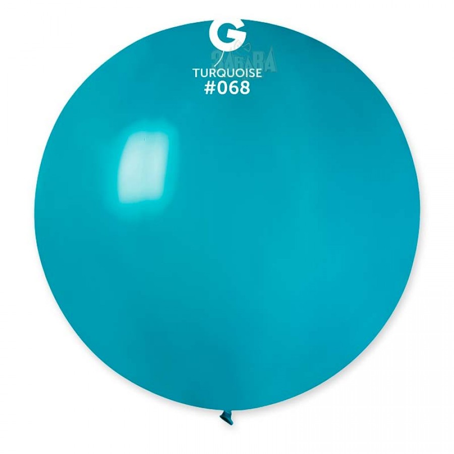 Пастелни балони гигант в цвят тюркоаз G220