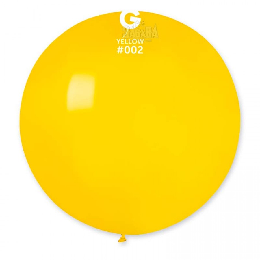 Пастелни балони гигант в жълт цвят G220