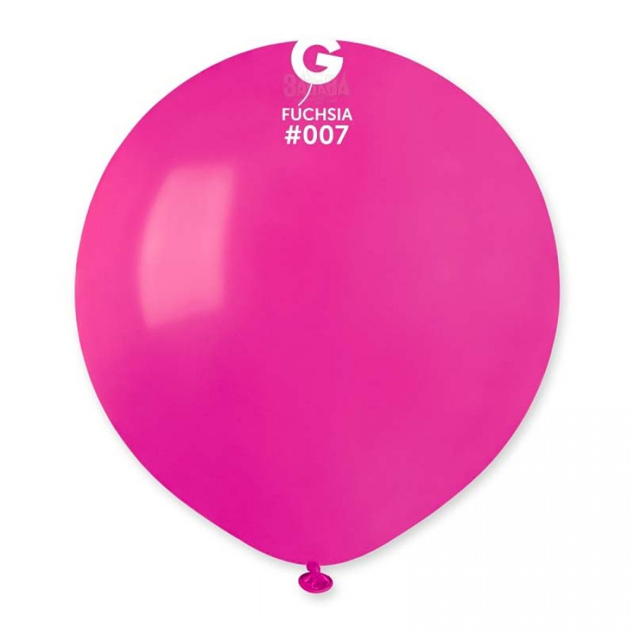 Пастелни балони гигант в цвят циклама G150 - 5бр