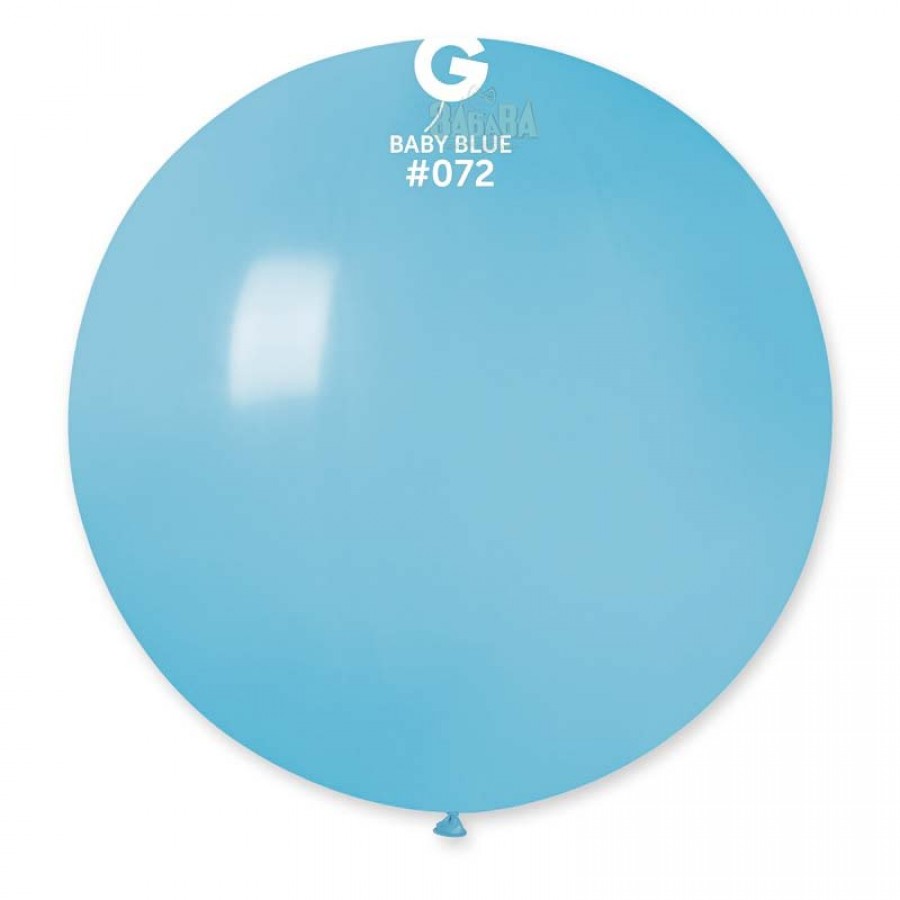 Пастелни балони гигант в цвят бебешко синьо G220