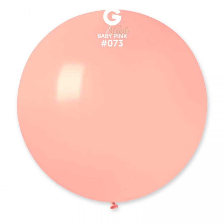 Пастелни балони гигант в цвят бебешко розово G220
