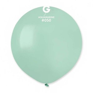 Пастелни балони гигант в цвят аквамарин G150 - 5бр