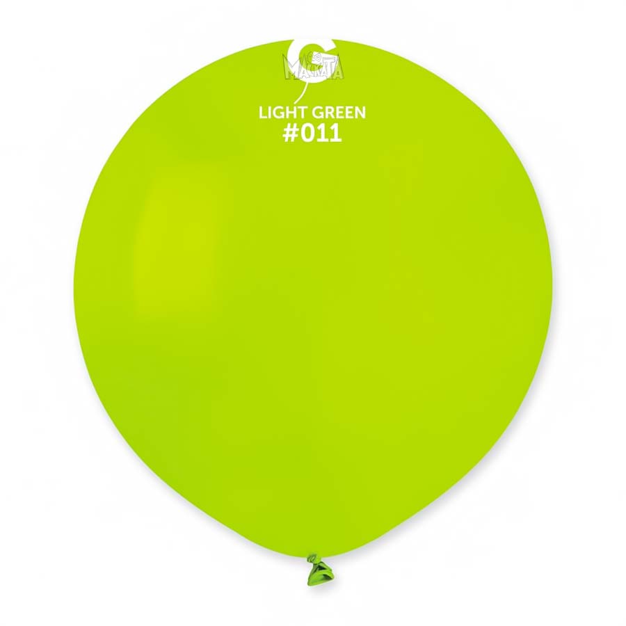 Пастелни балони гигант в светлозелен цвят G150 - 5бр