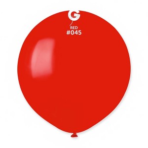 Пастелни балони гигант в червен цвят G150 - 5бр