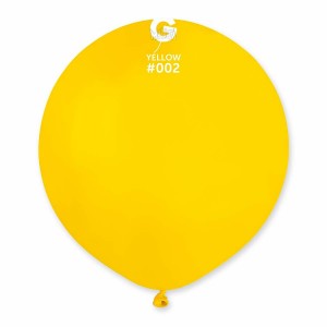 Пастелни балони гигант в жълт цвят G150 - 5бр