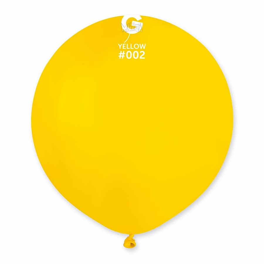 Пастелни балони гигант в жълт цвят G150 - 5бр Пастелни балони гигант в жълт цвят G150 - 5бр