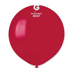Пастелни балони гигант в цвят бургунди G150 - 5бр