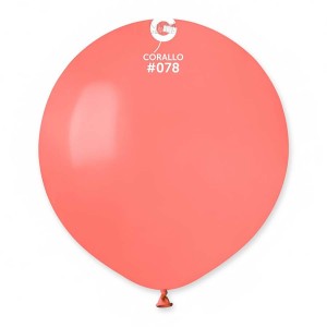 Пастелни балони гигант в цвят корал G150 - 5бр