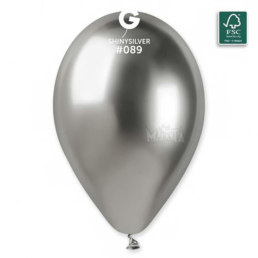 Балони Shiny silver GB 120 - 10бр Балони Shiny silver GB 120 - 10бр