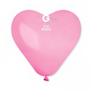 Балони розови сърца 25см - 5бр