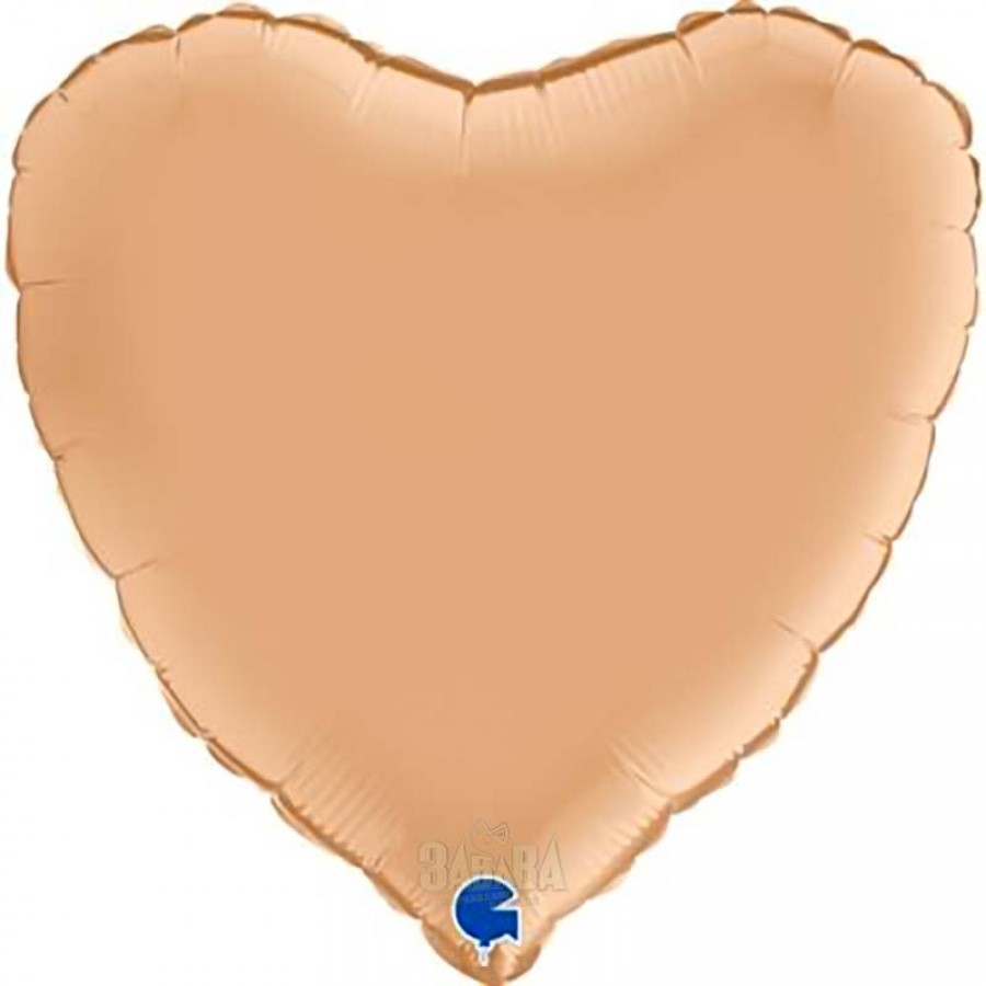 Фолиев балон сърце - Цвят Satin Nude