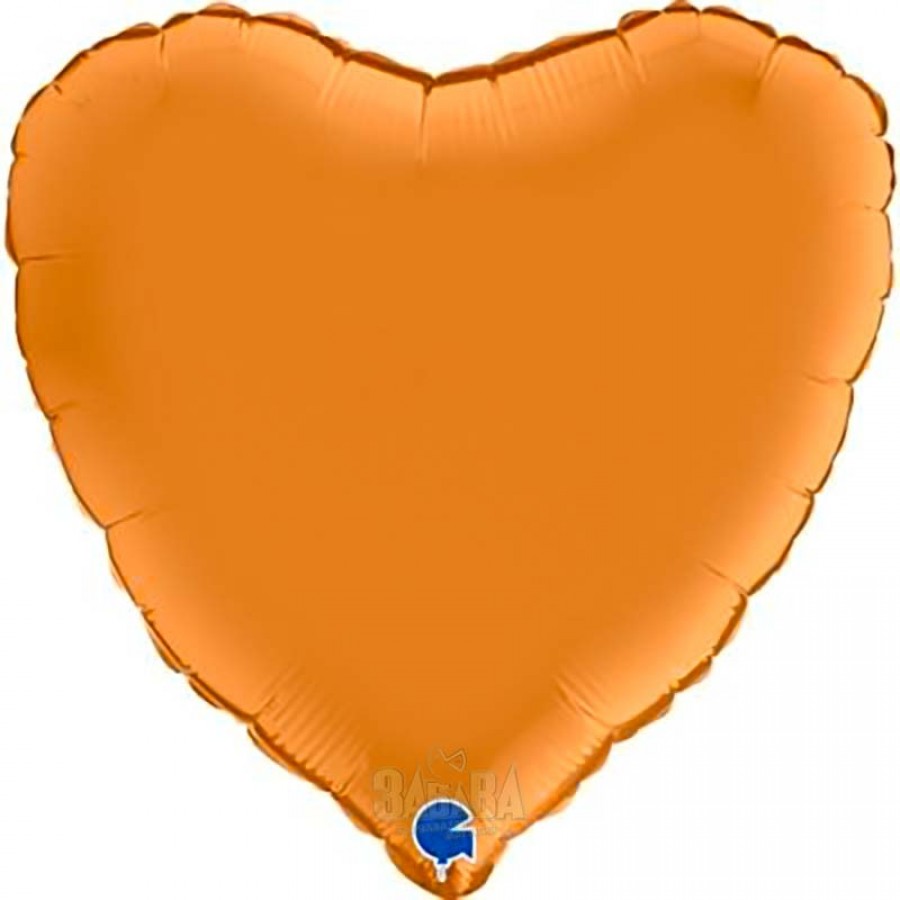 Фолиев балон сърце - Цвят сатен карамел