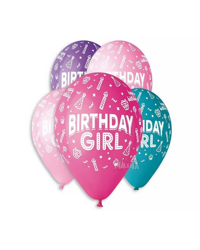 Детски парти комплект Батгърл с костюм, розов надпис Happy Birthday, балони и фолиева фотостена