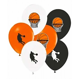Балони с щампа - Баскетбол 5бр