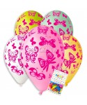 Пакет балони с щампа - Пеперуди #174 100бр