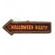 Украса за Хелоуин - Табела с надпис Halloween party 2123F Украса за Хелоуин - Табела с надпис Halloween party 2123F