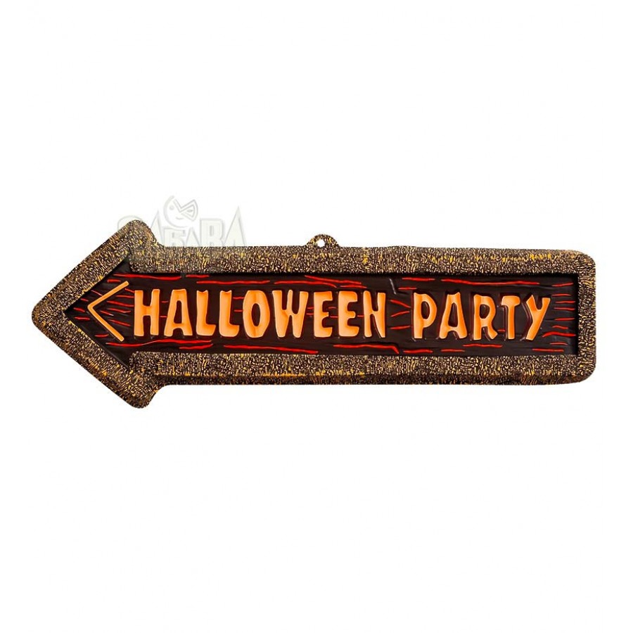 Украса за Хелоуин - Табела с надпис Halloween party 212F