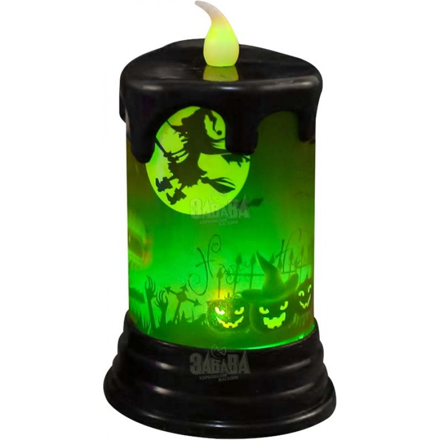 Зловеща свещ за Хелоуин на батерии