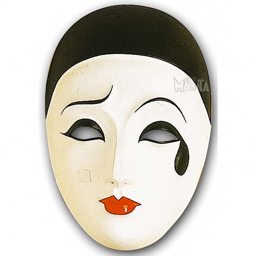 Карнавална маска за приказен герой - Пиеро 00056