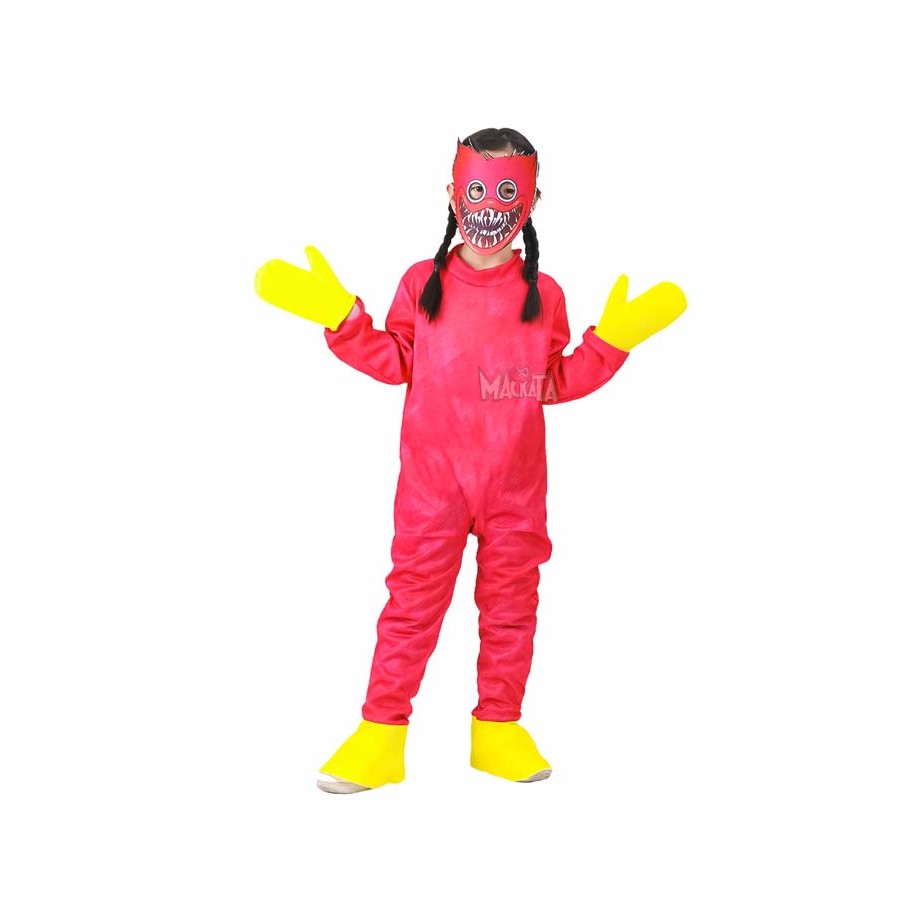 Детски карнавален костюм - Huggy Wuggy в розов цвят