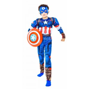 Детски костюм за Капитан Америка лукс