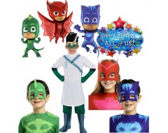 Комплект  PJ Masks - балони, маски и костюм на Ромео