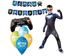 Комплект за геймърско парти с костюм Nightwing Gotham Knights