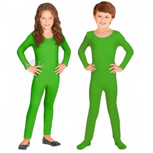 Детски карнавален костюм - зелено трико 04558