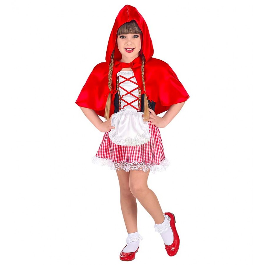 Детски карнавален костюм за приказен герой - Червената шапчица 02045