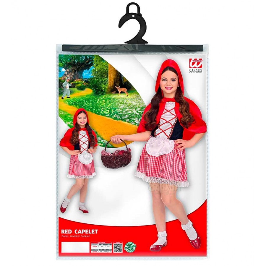 Детски карнавален костюм за приказен герой - Червената шапчица 02045