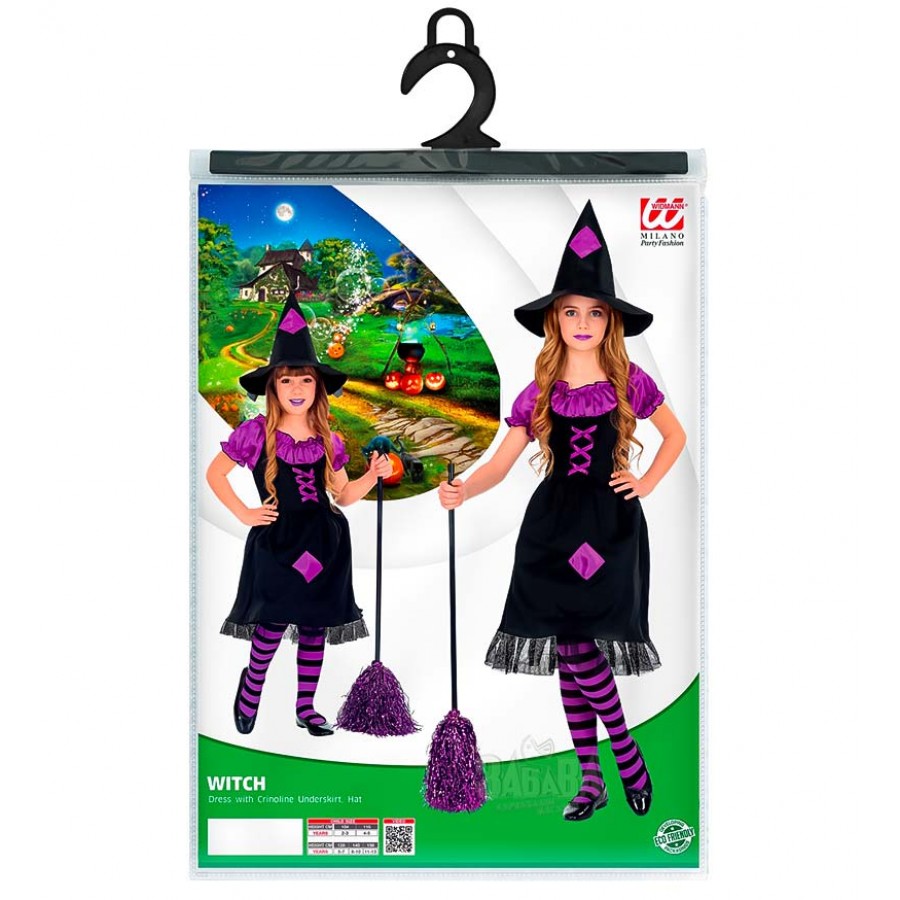 Карнавален детски костюм за Хелоуин - Вещица 08190