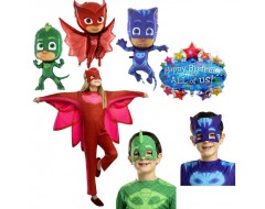 Комплект PJ Masks - балони, маски и костюм на Оулет