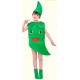Карнавален детски костюм на зеленчук - Зелена чушка