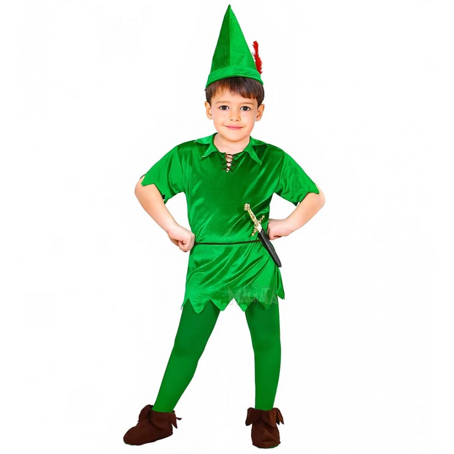 Карнавален детски костюм за приказен герой - Питър Пан 76498