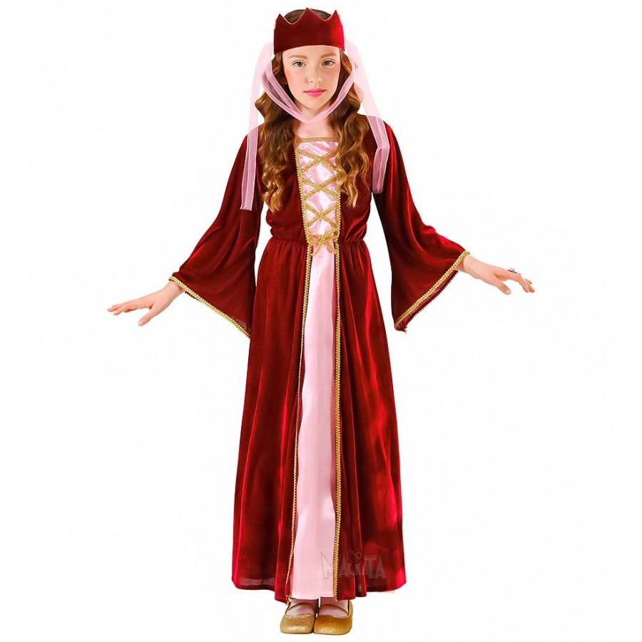Карнавален детски костюм за средновековна кралица - Гуиневир 12576