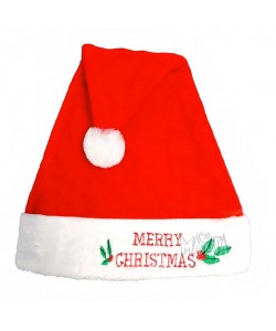 Коледна шапка с надпис Merry Christmas