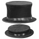 Карнавална шапка - Сгъваем цилиндър за фокусник 00129