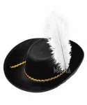 Карнавална детска шапка за пират в черен цвят 34151