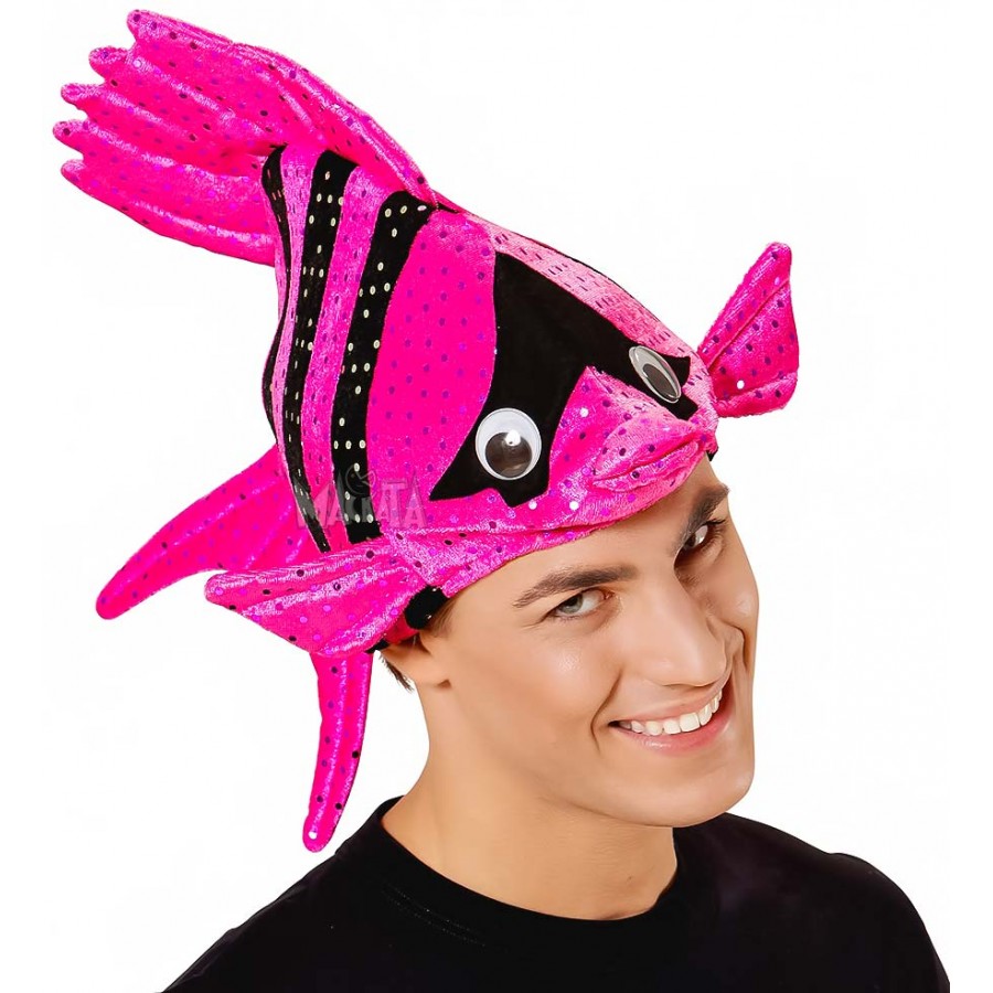 Карнавална шапка - Розова тропическа рибка 01093