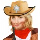 Карнавална детска шапка за шериф в светлокафяв цвят 37714