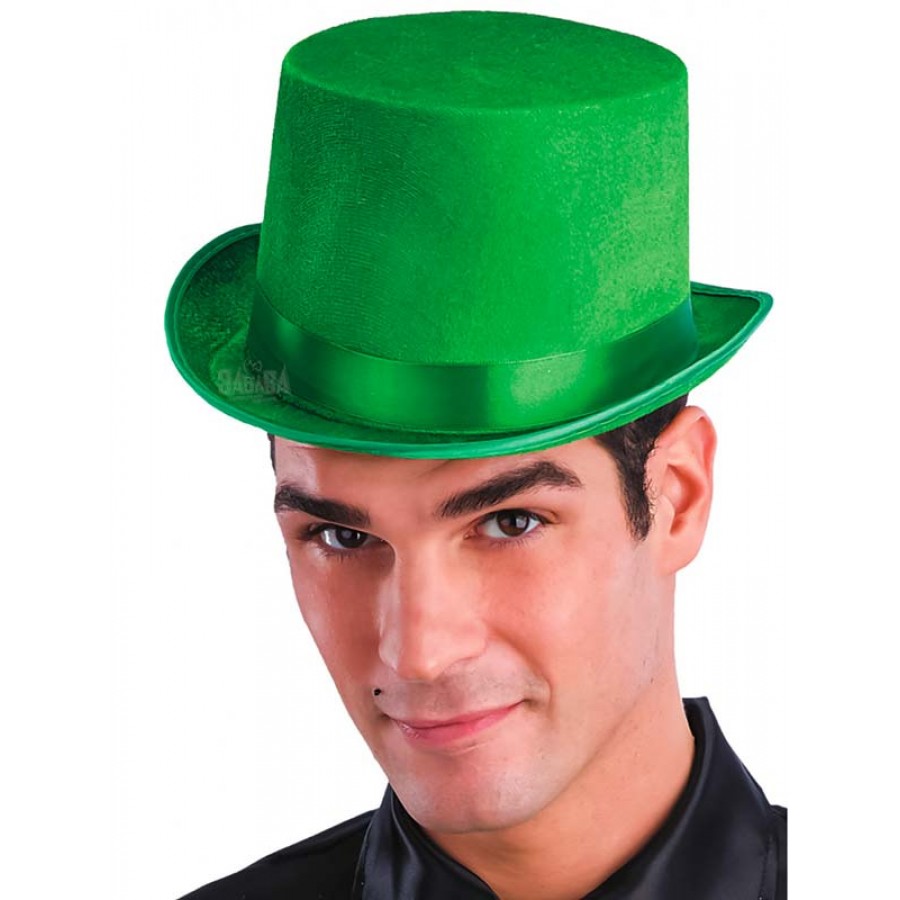 Карнавална шапка - Зелен цилиндър 09804