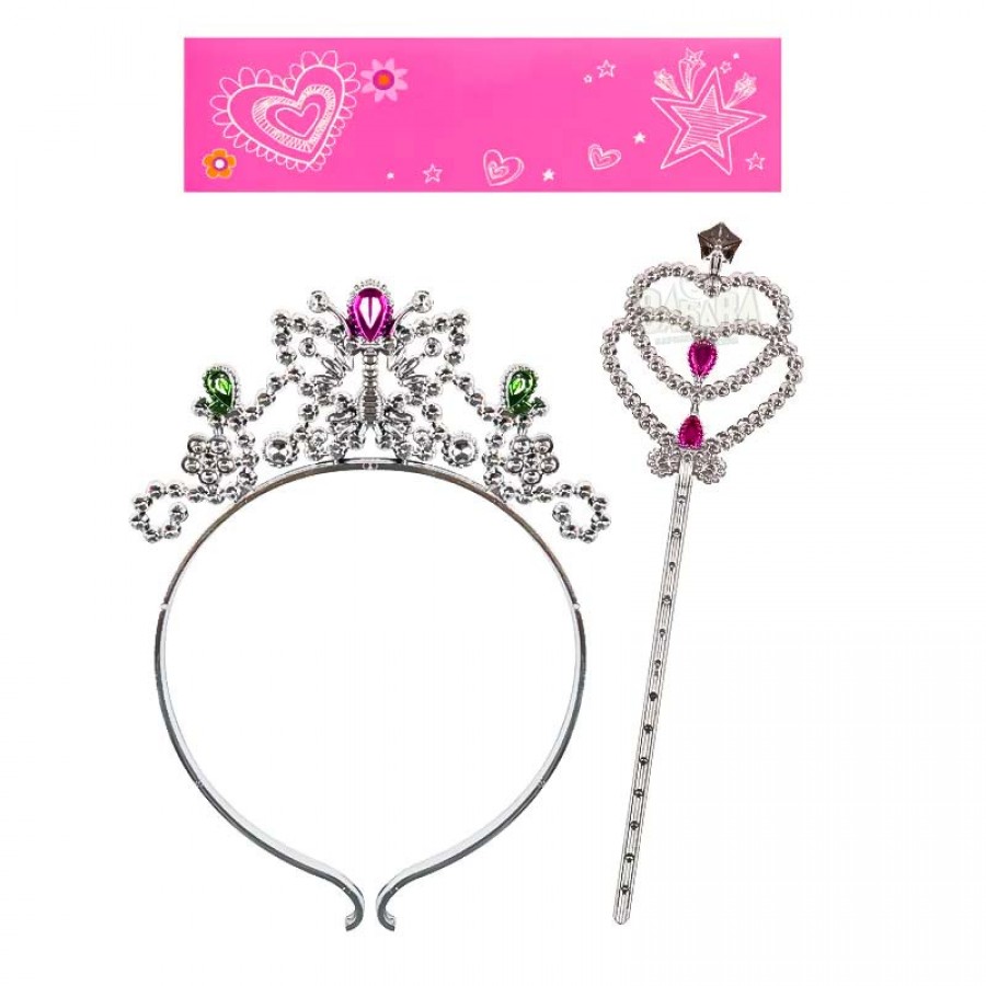 Комплект корона и жезъл за принцеса 55817