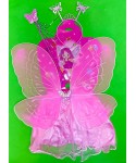 Карнавален комплект за пеперуда в розов цвят